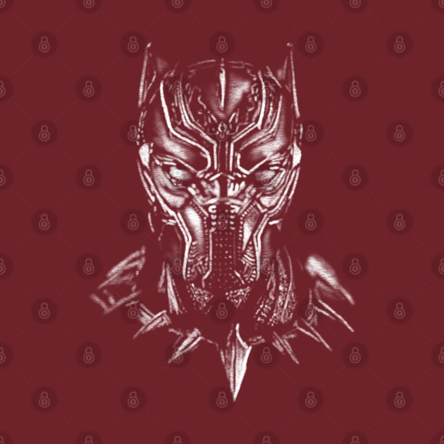 Shaded Black Panther by Danispolez_illustrations