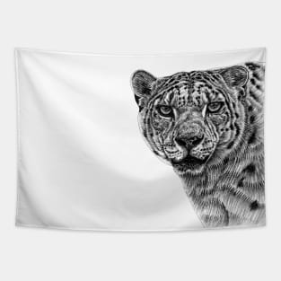 Snow leopard big cat Tapestry