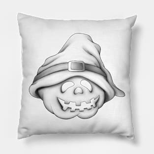 Halloween Pumpkin Sketch - Slouchy Hat Pillow