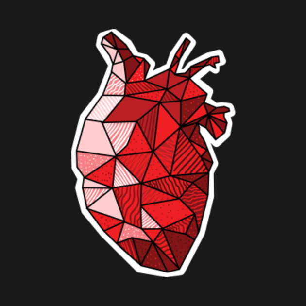 Real Anatomical Human Heart Drawing T-Shirt - Heart - T ...
