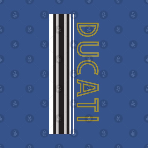 Ducati - Vertical Stripes by Midcenturydave