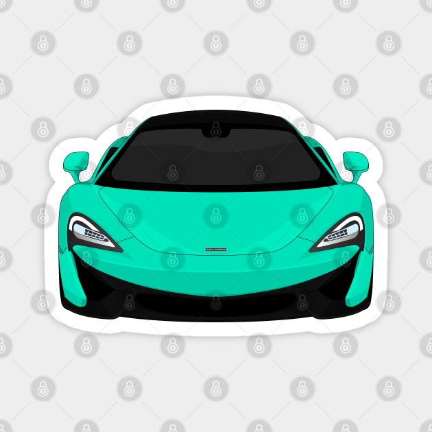 MCLAREN 570S TURQUOISE Magnet by VENZ0LIC