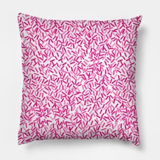 Pretty Pink Sprinkles Pattern Pillow