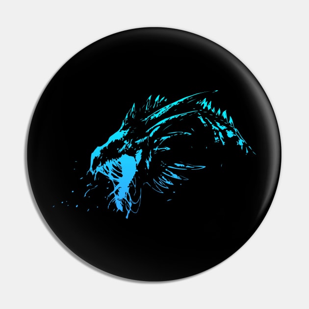 Wyvern - Blue Pin by Scailaret