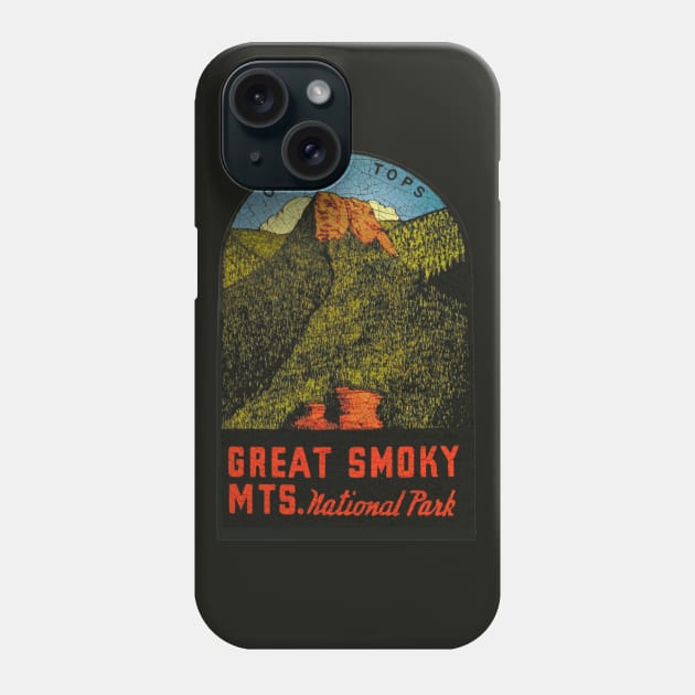 Great Smoky Mountains Phone Case by Midcenturydave