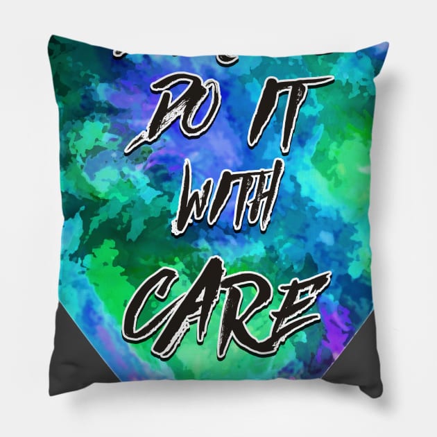 Nurses Do It With Care Pillow by wmbarry