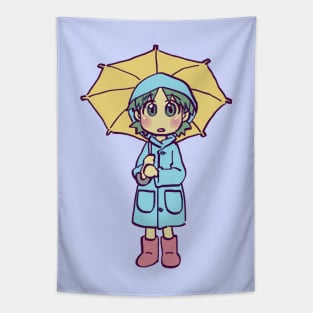 rainy season yotsuba in raincoat Tapestry