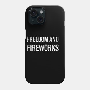 Freedom and Fireworks: 4th of july celebration gift idea Phone Case