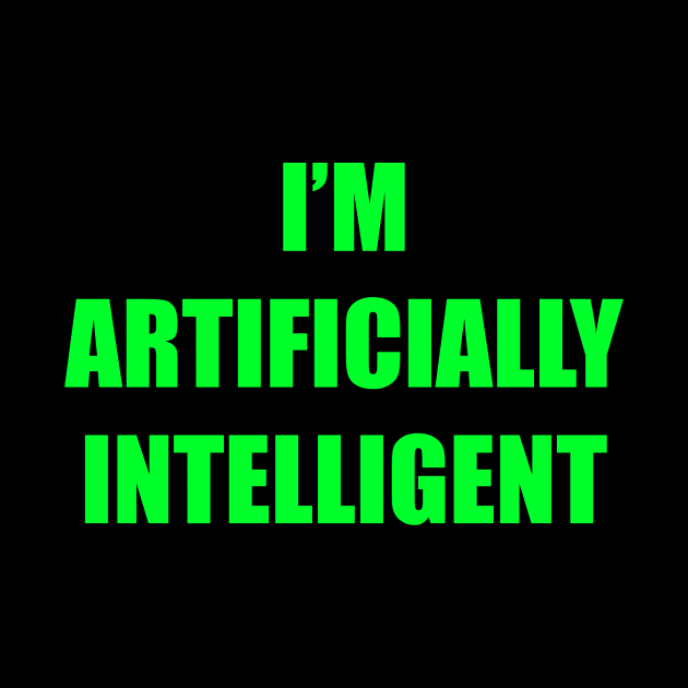 I'm artificially intelligent by Srichusa