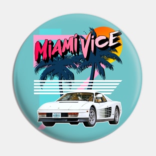 Retro Miami Vice 80s Tribute Pin