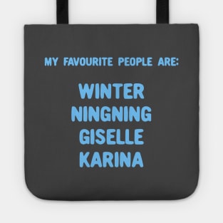 My favourite people are aespa Tote