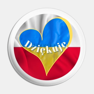 Great gratitude to the Polish people Pin