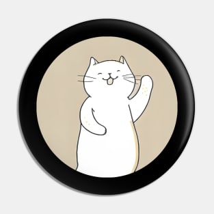 Funny Cats Say Hello - Be Happy Everyday Pin