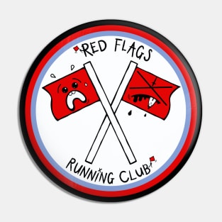 Red Flags Running Club Pin