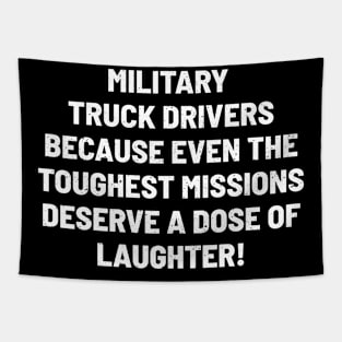 Military Truck Drivers Tapestry