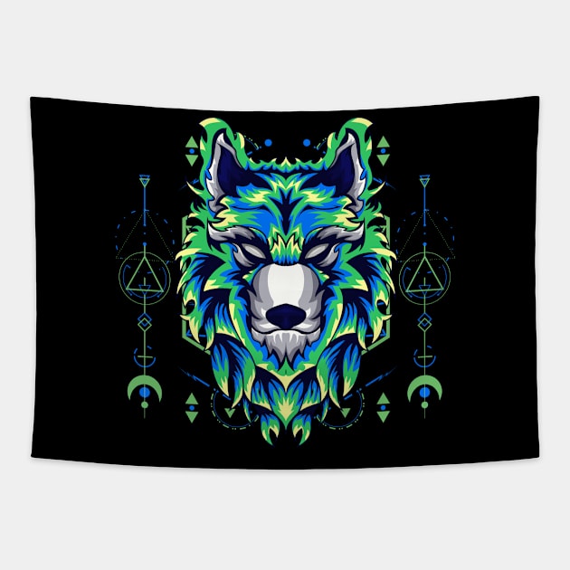 wolf lover Tapestry by SHINIGAMII