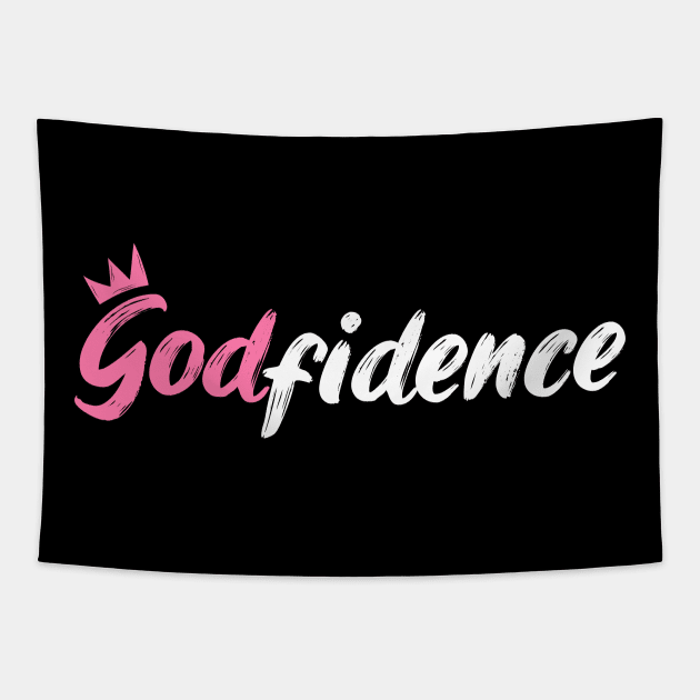 Godfidence Confidence Tapestry by stuffbyjlim