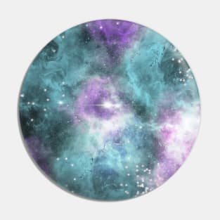 Blue Turquoise Purple Star Nebula Space Galaxy Universe Pin