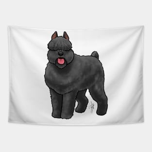 Dog - Bouvier des Flanders - Black Cropped Tapestry