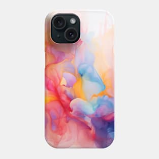 Bold Pastel Colorful Abstract Watercolor Phone Case