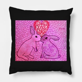 Smoochy Bunnies Pillow