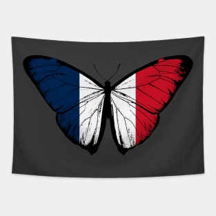 Vintage France Butterfly Moth | Pray For France and Stand with France Tapestry