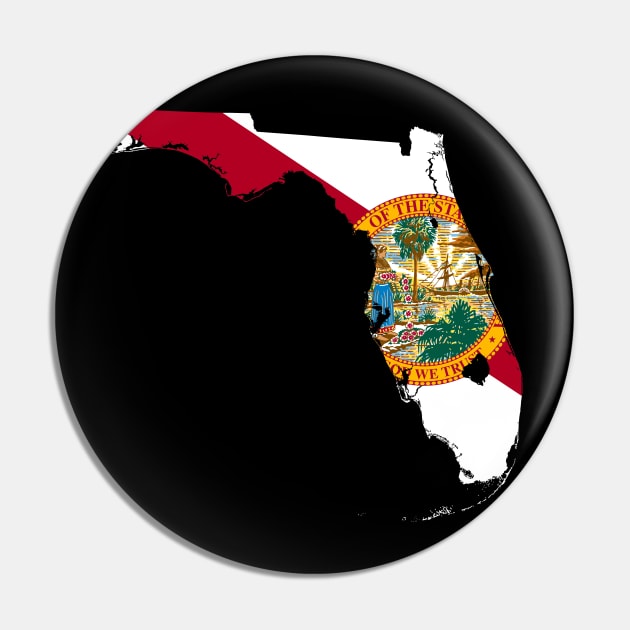 Florida Flag Map Pin by Historia