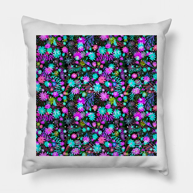 Ditsy Obsessed Pillow by Kamaloca