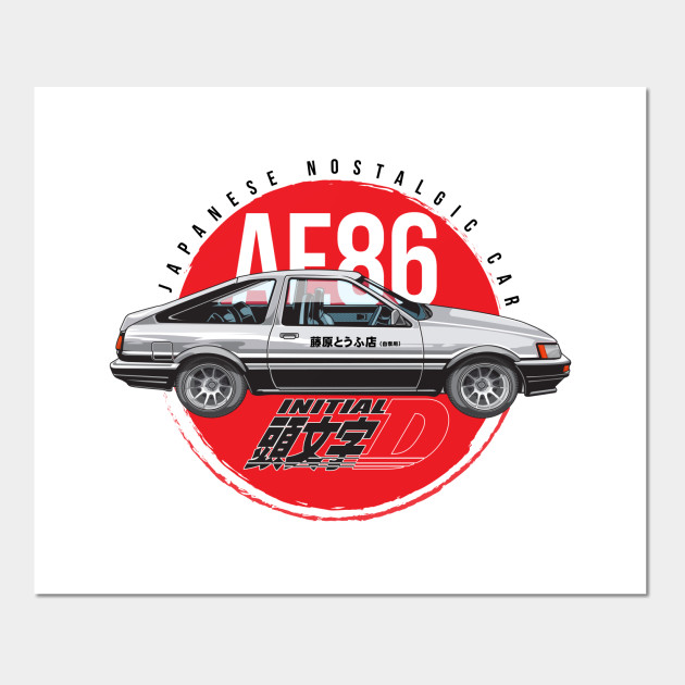 Ae86 Initial D Ae86 Posters And Art Prints Teepublic