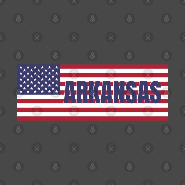 Arkansas State in American Flag by aybe7elf