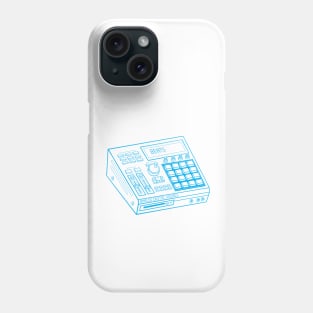 Beat Maker (Vivid Cerulean Lines) Analog / Music Phone Case