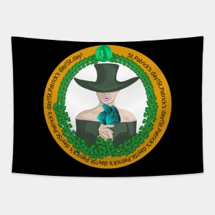 Irish Girl St Patricks Day Tapestry