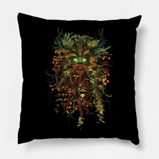 Green Man Pillow