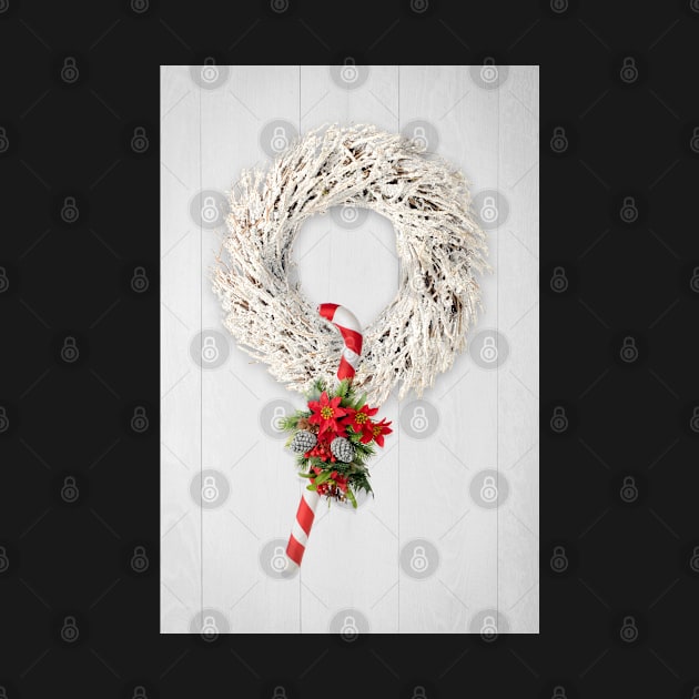 Christmas wreath and cane by homydesign