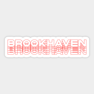  Brookhaven Mississippi Souvenir Vinyl Decal Sticker Clear Script  Design 4 Inch : Automotive