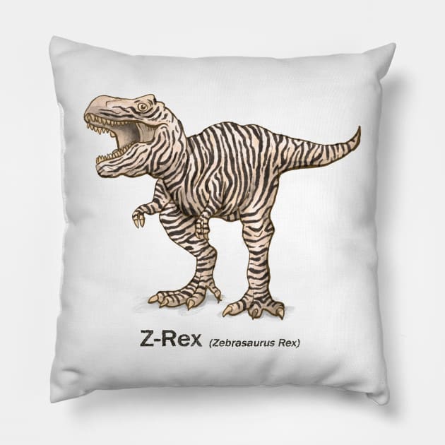 Z-Rex Pillow by jurjenbertens