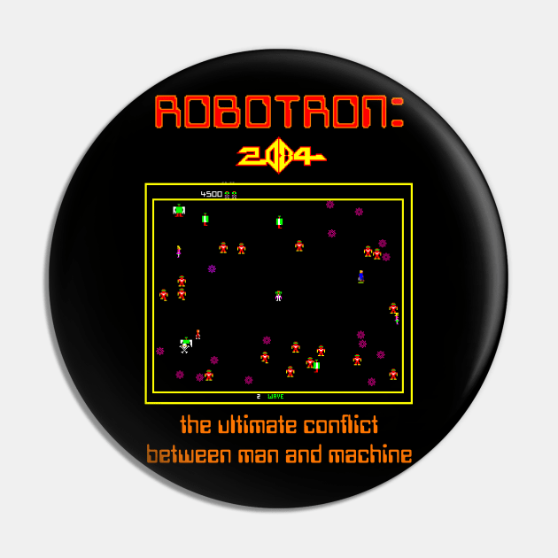 Robotron: 2084 Humanities Last Hope Pin by TheObserver