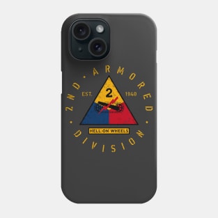 2nd Armored Division - Hell on Wheels Phone Case