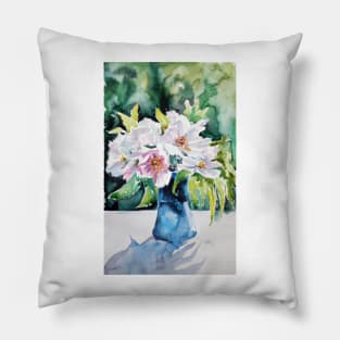 Still life with flowers Pillow