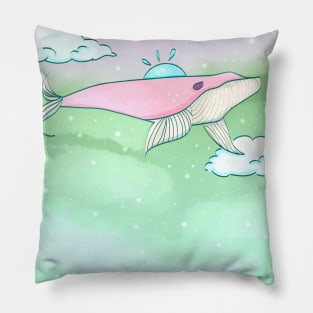 PINK WHALE Pillow