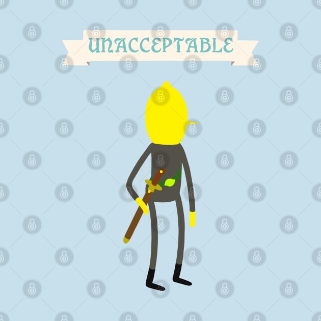 Lemongrab Unacceptable Banner by OutlineArt