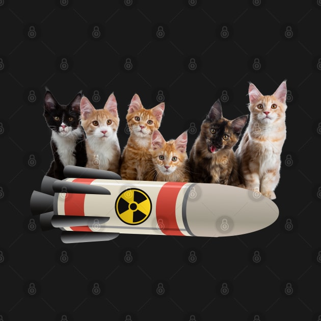 Kittens with nuke missile by Shirt Vibin