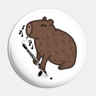 Bass Clarinet Capybara Pin