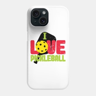 'I Love Pickleball' Funny Pickleball Gift Phone Case