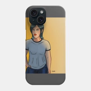 Girl in a T-Shirt Phone Case