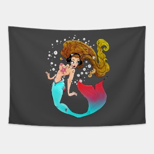 Mischievous Mermaid Tapestry