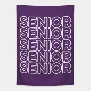 funny senior 2024 vintage retro style class of 2024 graduation Tapestry