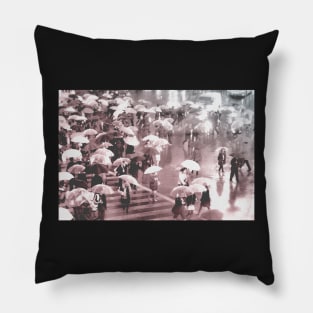 Rainy day in Shibuya Pillow