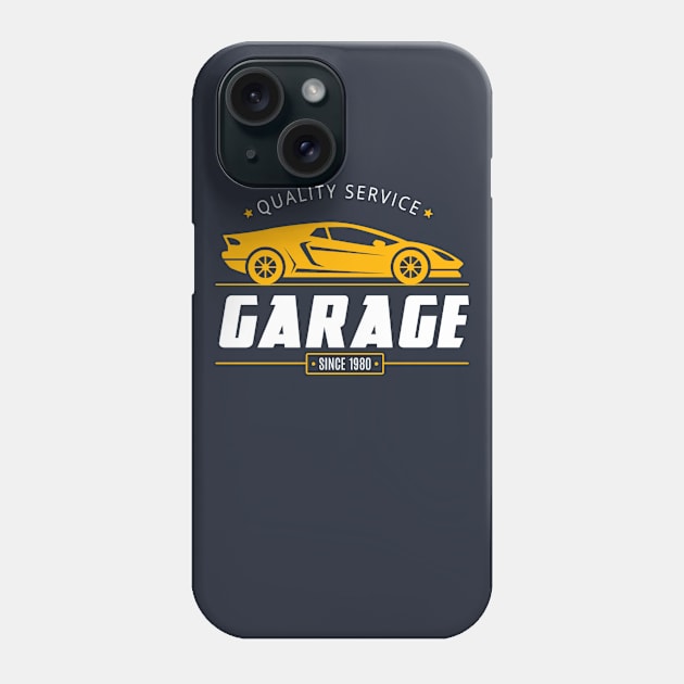 Car garage Phone Case by Brainable ART