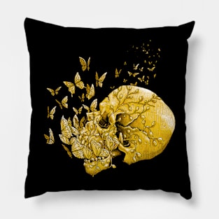 butterfly skull Pillow